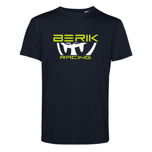 新作 BERIK ベリック プリント Tシャツ オーガニックコットン 237202 BLACK/YELLOW Sサイズ カジュアルライン 【バイク用品】