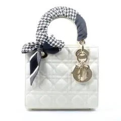 未使用級　クリスチャンディオール LADY DIOR ミニ バッグ ハンドバッグ