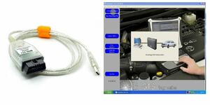 日本語 可能 OS10 故障診断 トヨタ レクサス ケーブル ソフト 付属OBD2 16PIN MINI-VCI エディットケーブル ミニVCI TIS リセットツール