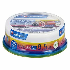 バーベイタムジャパン(Verbatim Japan) 1回記録用 DVD+R DL 8.5GB 25枚 ホ (中古品)