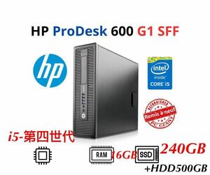 超高速 PC HP EliteDesk 600G1 /800G1 Core i5-第四世代/SSD256GB+大容量HDD500GB/メモリ16GB/Win11/2021office/無線Wi-Fi+ Bluetooth搭載z