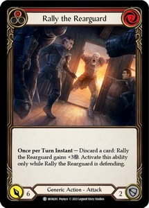 FaB ■英語版■《 Rally the Rearguard (red) 》★FOIL★[MON281-C]
