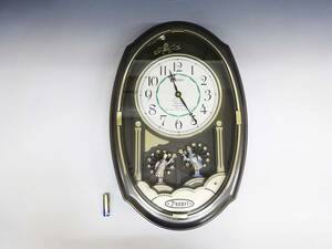 ◆(TH) 動作確認済 SEIKO セイコー Puppet パペット からくり時計 メロディ6曲 RE524N 壁掛け時計 掛時計 柱時計 アナログ インテリア雑貨