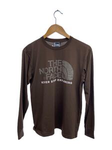 THE NORTH FACE◆L/S COLOR DOME TEE_ロングスリーブカラードームティー/M/ポリエステル/BRW
