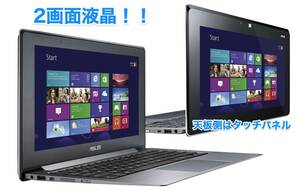 [即決] ASUS TAICHI 21 11.6 インチ Full HD 2画面 2 in 1 ツイン OS Windows 8 & 11 Office 2021 タッチパネル UltraBook ノート PC