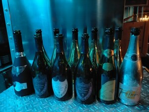 高級 シャンパン 空き瓶 セット 11本 アルマンド ドンペリ ソウメイ ヴーヴ ゴールド ロゼ armand Dom Prignon 空瓶 空きビン インテリア