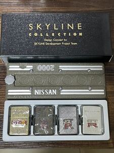 zippo GT-R SKYLINE COLLECTION スカイライン コレクション 4点セット 限定品 立体メタル 年代物 1994年製 PGC10 KPGC10 KPGC110 KBNR32