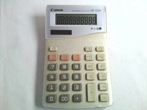 CANON キヤノン 電卓 HS-102H 10桁　★ 動作品