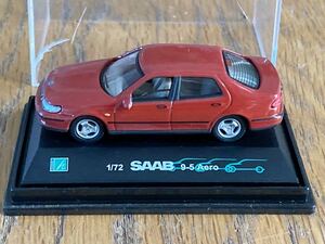 車◆Sweden◆SAAB◆サーブ◆SAAB9-5 Aero◆左H◆ミニカー◆1/72◆イモラレッド◆スカニア◆SAAB◆SCANIA◆限定1◆ケース難あり