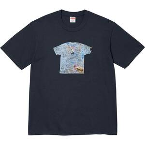 【新品未着用】シュプリーム30周年記念Tシャツ Supreme First Tee Navy L 国内正規品付属品完備 ボックスロゴboxlogonikemargielanorth