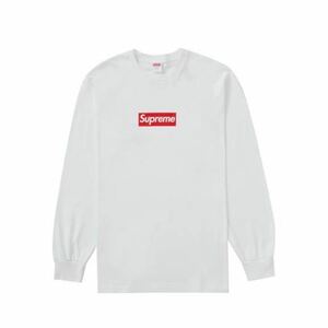 新品 Supreme Box Logo L/S Tee White Red M 20aw 2020年 白 赤 ボックスロゴ ロンT ロングスリーブ 胸ロゴ