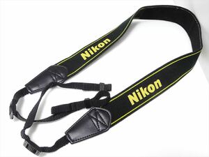 Nikon 純正 ストラップ 幅4cm 黄色(イエロー) 黒(ブラック)　ニコン　送料140円　652