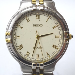 Ft601541 セイコー 腕時計 ドルチェ 5E31-6E40 ホワイト系文字盤 レディース SEIKO 中古