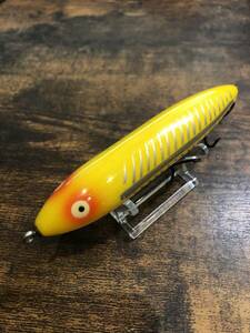  【希少】OLD HEDDON No.9250 1st ZARA SPOOK オールド ヘドン ファースト ザラスプーク 1960年代後半頃 縦割れ 書き目 バナナ