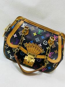 ルイヴィトン LOUIS VUITTON モノグラム マルチカラー グレイシーMM バッグ ショルダーバッグ ノワール 黒レディース