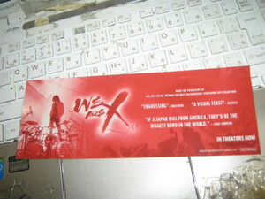 X JAPAN エックス / WE ARE X 入場特典横長ステッカー 未使用 YOSHIKI HIDE TOSHI PATA SUGIZO 