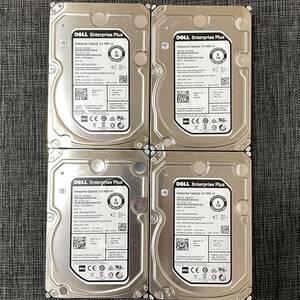 4台【動作品♪】DELL 3.5 SAS 6TB（6000GB）×4 計24TB 12 Gb/s 7.2K 7200RPM ハードディスク 3.5インチ HDD 　　