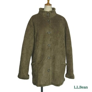 L.L. Bean ムートン調 ジャケット コート レディース XLサイズ エルエルビーン 防寒 アウター
