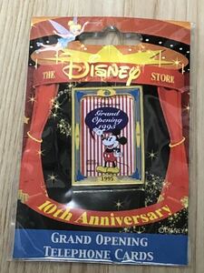 ピンバッジ　ミッキーマウス　1995 ディズニー　10周年