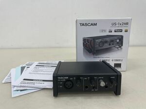 TASCAM タスカム US-1x2HR 2IN/2 OUT USBオーディオインターフェース ブラック オーディオ機材 取説/元箱付き