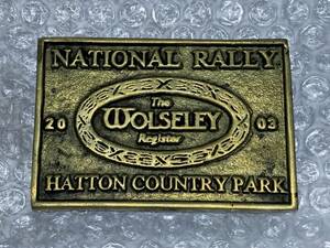 当時物♪ WOLSELEY ウーズレー ラリー メタル エンブレム 旧車 MG ローバー MINI ミニ クーパー オースチン BMC BLMC エルフ ホーネット