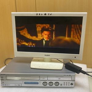 QW2566 シャープ　DV-HRW50 HDD.DVD.ビデオ一体型レコーダー　HDD再生ok/ビデオ一度再生しましたが、テープで出来ません、DVDジャンク　