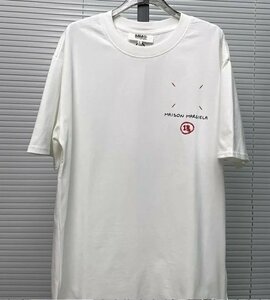 Maison Margiela メゾン マルジェラ トップス Tシャツ シンプル メンズ レディース カジュアル ホワイトＬ