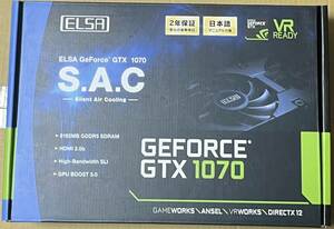 ELSA NVIDIA GeForce GTX 1070 8GB S.A.C