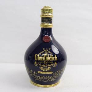 1円~Glenfiddich（グレンフィディック）18年 エンシェント リザーヴ 43% 700ml 青陶器（重量1124g）S24D210035