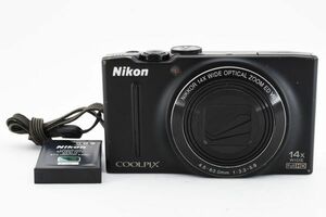 動作確認済 Nikon Coolpix S8200 Black Compact Digital Camera ブラック 黒 コンパクトデジタルカメラ / ニコン クールピクス ※1 #2975