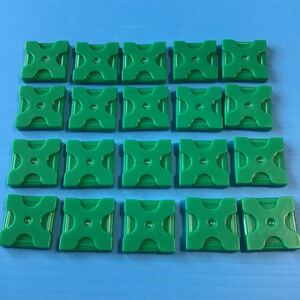 used 「 LaQ ラキュー 基本 パーツ 緑色 No.1 20個 」 / 四角形 / グリーン /20ピース/ パズルブロック 知育玩具おすすめ