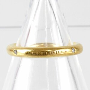 『USED』 K18 BURBERRY バーバリー リング・指輪 ダイヤモンド 0.02ct 3.6g 11号