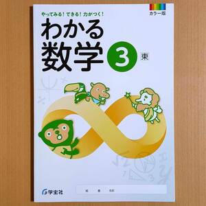 令和5年度対応「わかる数学 3年 東京書籍版【生徒用】」学宝社 ワーク 新しい数学 東書 東　　.