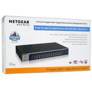 【新品訳あり(箱きず・やぶれ)】 NETGEAR 10G/マルチギガビット12ポート アンマネージプラススイッチ XS512EM-100AJS [管理:1000027094]