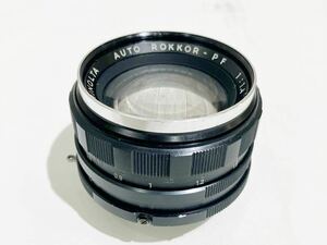Minolta AUTO ROKKOR-PF 58mm F1.4 動作未確認 レンズ汚れあります、