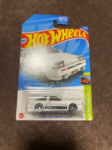 ホットウィール トヨタ AE86 スプリンタートレノ ハチロク HW hotwheels toyota ae86 sprintertrueno 1/64 USカード US版