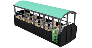 トラ改造トロッコ車両（1/80,2両分）　すずめ模型製3Dプリントキット