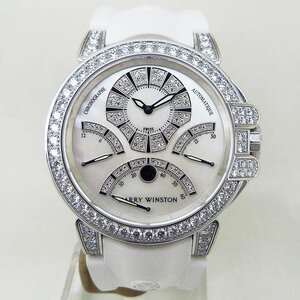 中古ハリーウィンストン【HARRY WINSTON】 400/MCRA44WL.MD/D3.1 オーシャン トリレトログラード クロノグラフ WG×ダイヤ