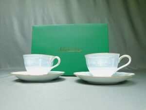 Noritake ノリタケ コーヒーカップ ティーカップ ペア カップ＆ソーサー レースウッドゴールドGln2204009