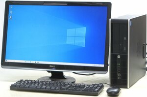 HP Compaq Pro 6300 SFF-3240 ■ 24インチ 液晶セット ■ i3-3240/DVDROM/DisplayPort/省スペース/Windows10 デスクトップ