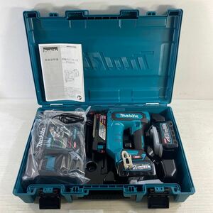 マキタ (Makita) 充電式ピンタッカ 40Vmax2.5Ah バッテリ2本充電器ケース付 PT001GRDX 充電式タッカ 未使用