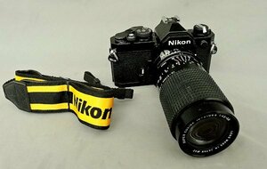 Nikon FM ニコン ブラック フィルム カメラ MADE IN JAPAN 2511244 35mm コシナ 70-210ｍｍｆ4.5-5.6 可働品 中古品