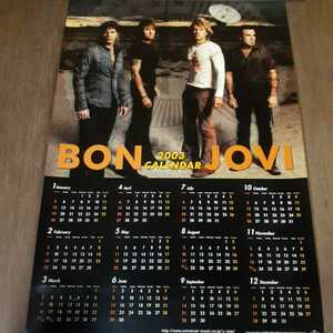 A231 BON JOVI ボン・ジョヴィ 2003 カレンダーポスター A2サイズ