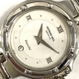 レイモンドウィル デイト クォーツ 腕時計 レディース ホワイト文字盤 未稼働品 付属品あり RAYMOND WEIL