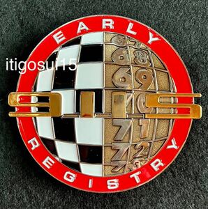 ★【未使用】ポルシェ PORSCHE★911S EARLY REGISTRY カーバッジ グリルバッジ アーリー レジストリー