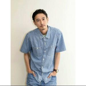 supreme 17ss stripe denim s/s shirt シュプリーム ストライプ デニム ショートスリーブ シャツ インディゴ indigo 窪塚 着用 ヒッコリー