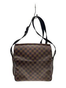 LOUIS VUITTON◆ナヴィグリオ_ダミエ・エベヌ_BRW/PVC/BRW