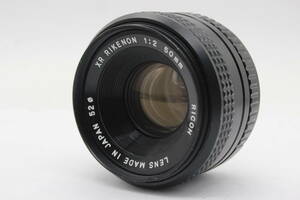 【返品保証】 【和製ズミクロン】リコー Ricoh XR RIKENON 50mm F2 レンズ s9752