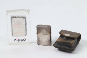 【2点】ZIPPO ジッポ STERLING 1993/ZIPPO BRADFORD.PA. D 06 オイルライター 喫煙具 喫煙グッズ 火花OK 4976-K