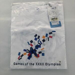 【送料無料ラスト1】東京オリンピック TOKYO2020 新品タグ付き Tシャツ 1枚 サイズＭ 定価3500円 白 青